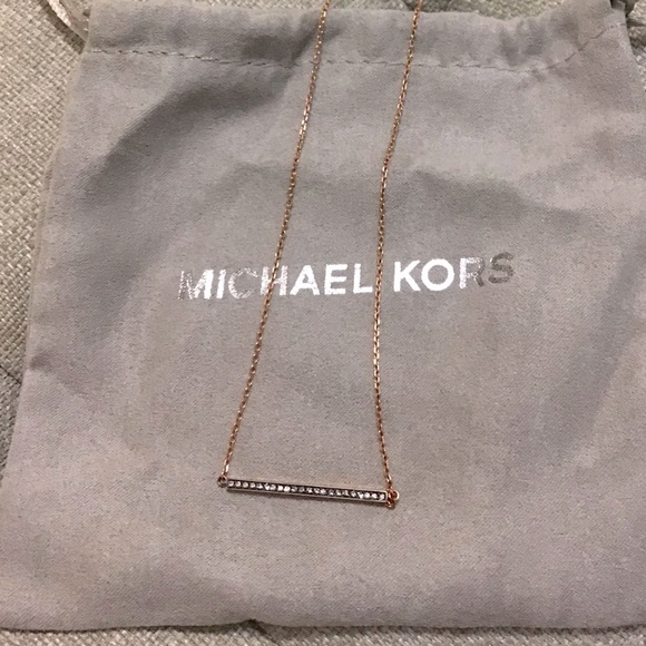 Michael Kors Rose Gold Necklace - Picture 2 of 3